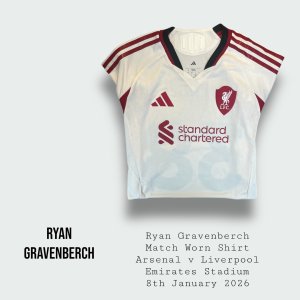 Ryan Gravenberch Match Worn Liverpool Premier League Shirt 2025 - 2026 Season