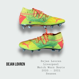 Dejan Lovren Match Worn Liverpool Football Boots 2020 - 2021 Season