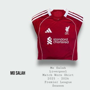 Mo Salah Match Worn Liverpool Premier League Shirt 2025 - 2026 Season