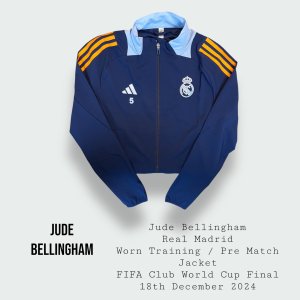 Jude Bellingham Match / Training Worn Real Madrid Intercontinental Cup Final Jacket 2024