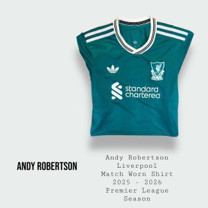 Andy Robertson Match Worn Liverpool Premier League Shirt 2025 - 2026 Season