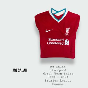 Mo Salah Match Worn Liverpool Premier League Shirt 2020 - 2021 Season