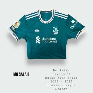 Mo Salah Match Worn Liverpool Premier League Shirt 2025 - 2026 Season