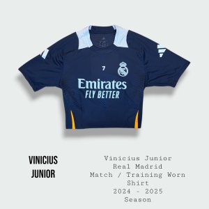 Vinícius Júnior Match / Training Worn Real Madrid Shirt 2024 - 2025 Season