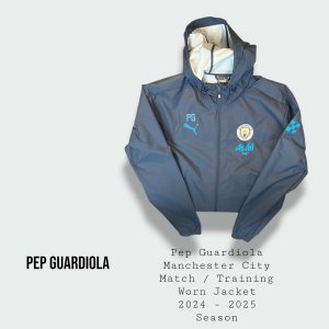 Pep Guardiola Manchester City Match / Training Worn Jacket & Bottoms 2024 - 2025 Season