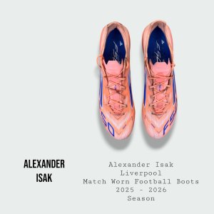 Alexander Isak Match Worn Liverpool Football Boots 2025 - 2026 Season