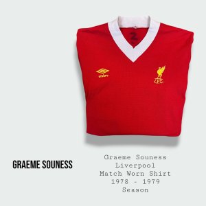 Graeme Souness Match Worn Liverpool shirt 1978 - 1979 Season