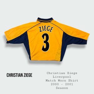 Christian Ziege Match Worn Liverpool Shirt 2000 - 2001 Season