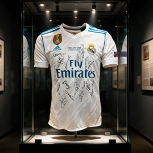 Real Madrid Team Signed Champions League Final Shirt & Winners Medal Kiev 2018