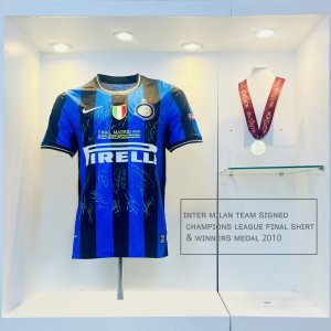 Inter Milan Team Signed Champions League Final Shirt & Winners Medal 2010