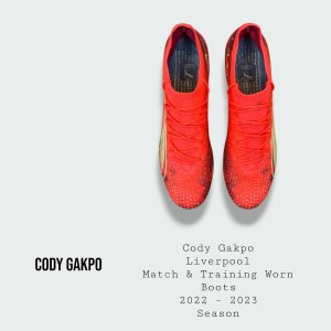 Cody Gakpo Match Worn Liverpool Football Boots 2022 - 2023 Season