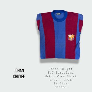 Johan Cruyff Match Worn F.C Barcelona Shirt 1977 - 1978 Season