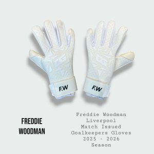 Freddie Woodman Liverpool Match Issued Goalkeepers Gloves 2025 - 2026 Season