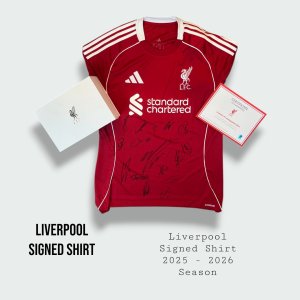 Liverpool Team Signed shirt 2025 - 2026 Season
