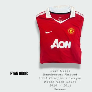 Ryan Giggs Match Worn Manchester United UEFA Champions League Shirt 2010 - 2011 Season