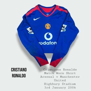 Cristiano Ronaldo Match Worn Manchester United Premier League Shirt 2005 - 2006 Season