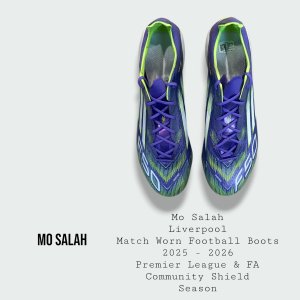 Mo Salah Liverpool Match Worn Football Boots 2025 - 2026 Season - Community Shield