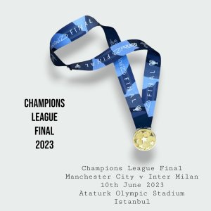 Manchester City Champions League Winners Medal 2023