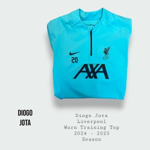 Diogo Jota Worn Liverpool Training Top 2024 - 2025 Premier League Champions Season