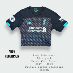 Andy Robertson Match Worn Liverpool Premier League Shirt 2019 - 2020 Champions Season