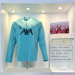 Diogo Jota Worn Liverpool Training Top 2024 - 2025 Premier League Champions Season