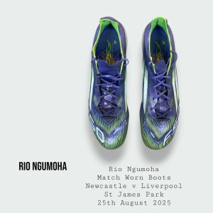 Rio Ngumoha Match Worn Liverpool Boots 2025 - 2026 Season ( First Goal & Debut Boots For Liverpool )