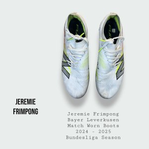 Jeremie Frimpong Match Worn Bayer Leverkusen Football Boots 2024 - 2025 Season