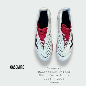 Casemiro Match Worn Manchester United Football Boots 2024 - 2025 Season