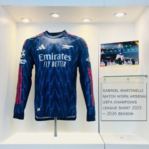 Gabriel Martinelli Match Worn Arsenal UEFA Champions League Shirt 2025 - 2026 Season