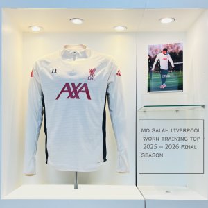 Mo Salah Liverpool Worn Training Top 2025 - 2026 Final Season