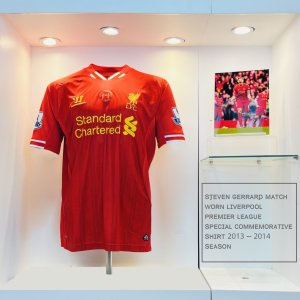 Steven Gerrard Match Worn Liverpool Premier League Special Commemorative Shirt 2013 - 2014 Season