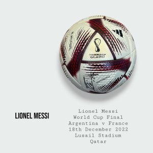 Lionel Messi Signed Argentina World Cup Final Match Ball Qatar 2022