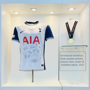 Tottenham Hotspur Team Signed Europa League Final Shirt & Winners Medal 2025