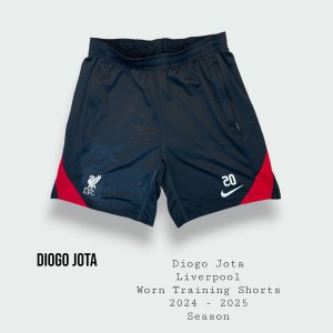 Diogo Jota Worn Liverpool Training Shorts 2024 - 2025 Premier League Champions Season