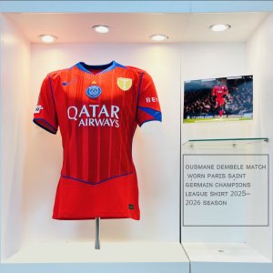 Ousmane Dembélé Match Worn Paris Saint Germain Champions League Shirt 2025 - 2026 Season