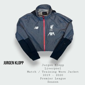 Jurgen Klopp Match / Training Worn & Used Liverpool Jacket 2019 - 2020 Premier League Title Winning Season