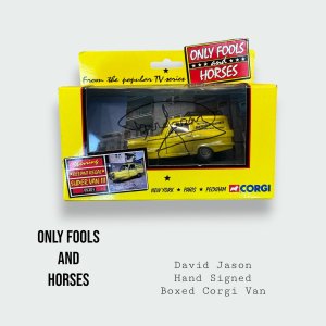 Only Fools and Horses David Jason Signed Corgi Van