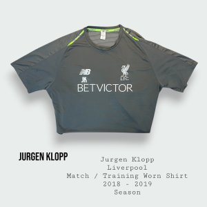 Jurgen Klopp Match / Training Worn & Used Liverpool Shirt 2018 - 2019 Season