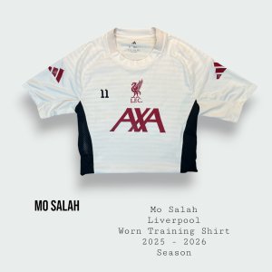 Mo Salah Liverpool Worn Training Shirt 2025 - 2026 Final Season