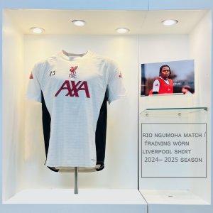 Rio Ngumoha Match / Training Worn Liverpool Shirt 2025 - 2026 Season