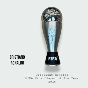 Cristiano Ronaldo Signed FIFA Mens Player of The Year Trophy 2016
