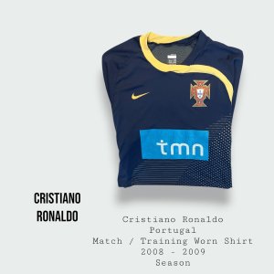 Cristiano Ronaldo Match / Training Worn Portugal Shirt 2008 - 2009 Season