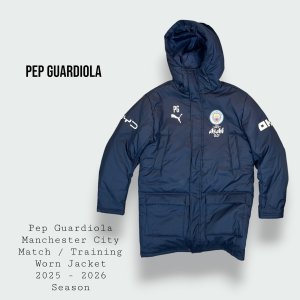 Pep Guardiola Manchester City Match / Training Worn Jacket 2025 - 2026 Final Season