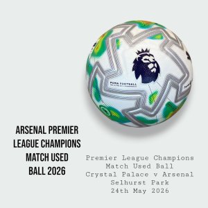 Arsenal Premier League Champions Match Used Premier League Ball 2026