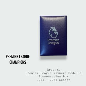 Arsenal Premier League Winners Medal & Presentation Box 2025 - 2026 Season