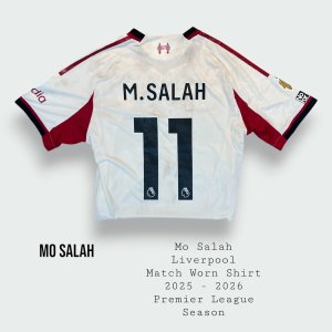 Mo Salah Match Worn Liverpool Premier League Shirt 2025 - 2026 Season