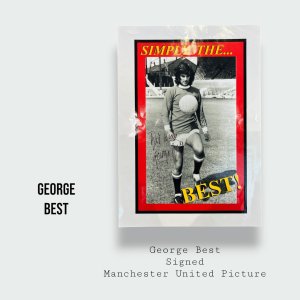 George Best Signed Manchester United Picture
