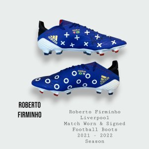 Roberto Firminho Special Edition Match Worn & Signed Liverpool Football Boots