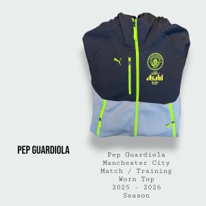 Pep Guardiola Manchester City Match / Training Worn Top 2025 - 2026 Final Season