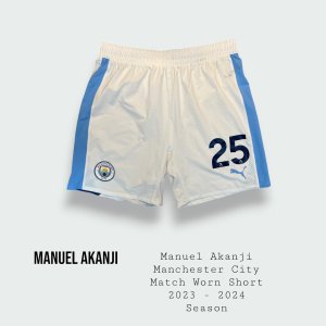 Manuel Akanji Match Worn Manchester City Shorts 2023 - 2024 Season